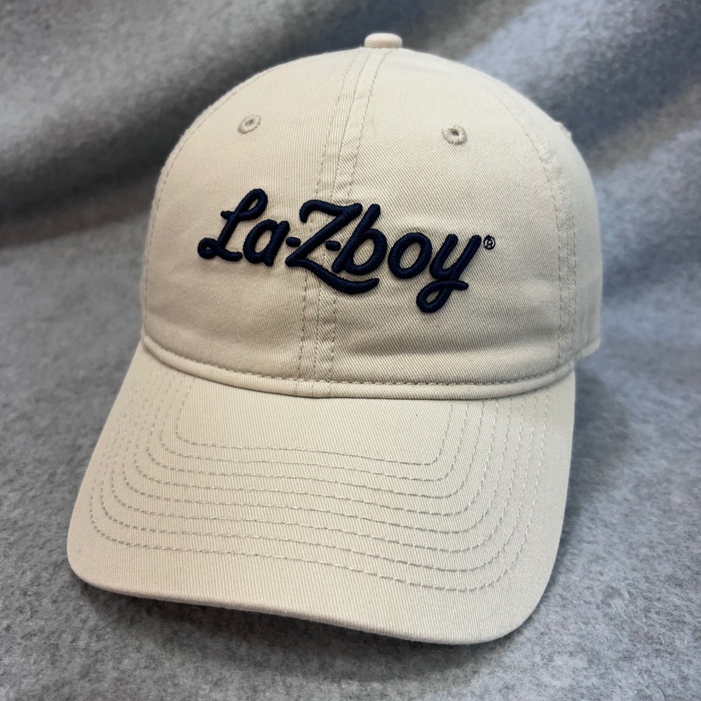 La-Z-Boy Logo Mens Beige Baseball Cap Adjustable Strap OSFM